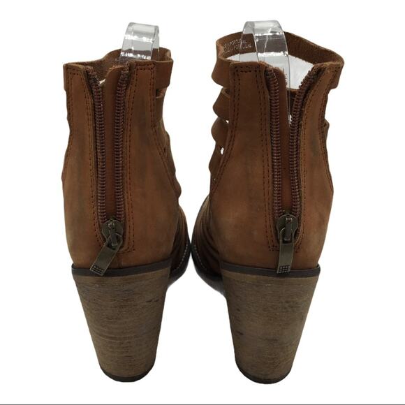 Free People Hybrid Strappy Leather Bootie - 37 - Picture 8 of 11